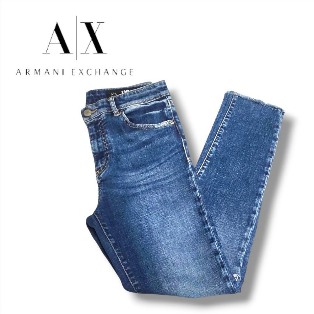 Armani Exchange Frayed Distressed Hem